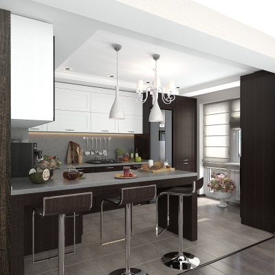 Bucătării MDF furnir