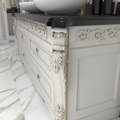 Mobila pentru baie in stil clasic