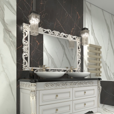 Mobila pentru baie in stil clasic