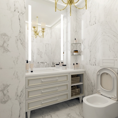 Mobila pentru baie in stil clasic