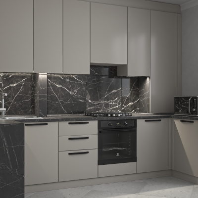 Bucatarie din MDF vopsit