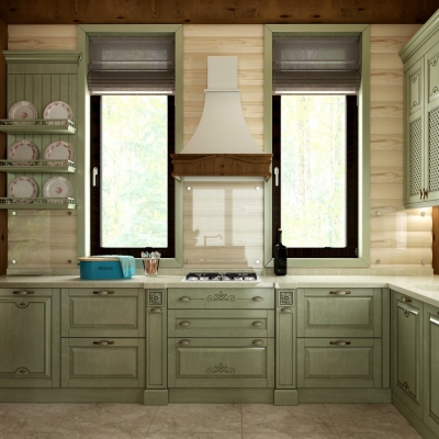 Bucătării din lemn